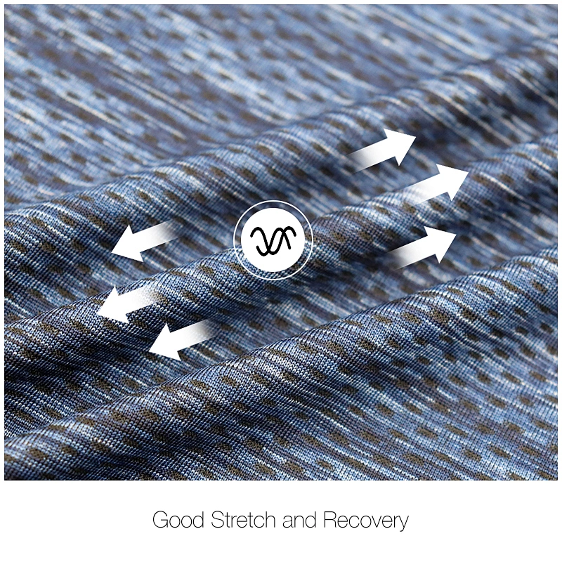 Polyester spandex space dye jacquard wicking fabric for sportswear